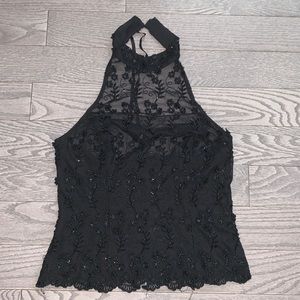 GUC custom beaded halter top, size see measurements.